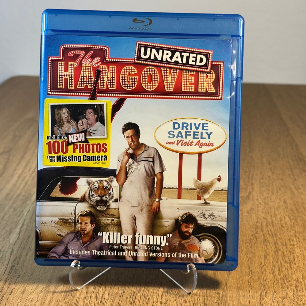Warner Bros The Hangover Blu-ray Movie Unrated Edition Comedy R Bradley Cooper